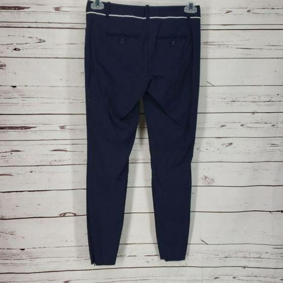 The Limited‎ Sailor Flat Front Business Navy Blue Ankle Pants Size 2 R - Picture 8 of 8